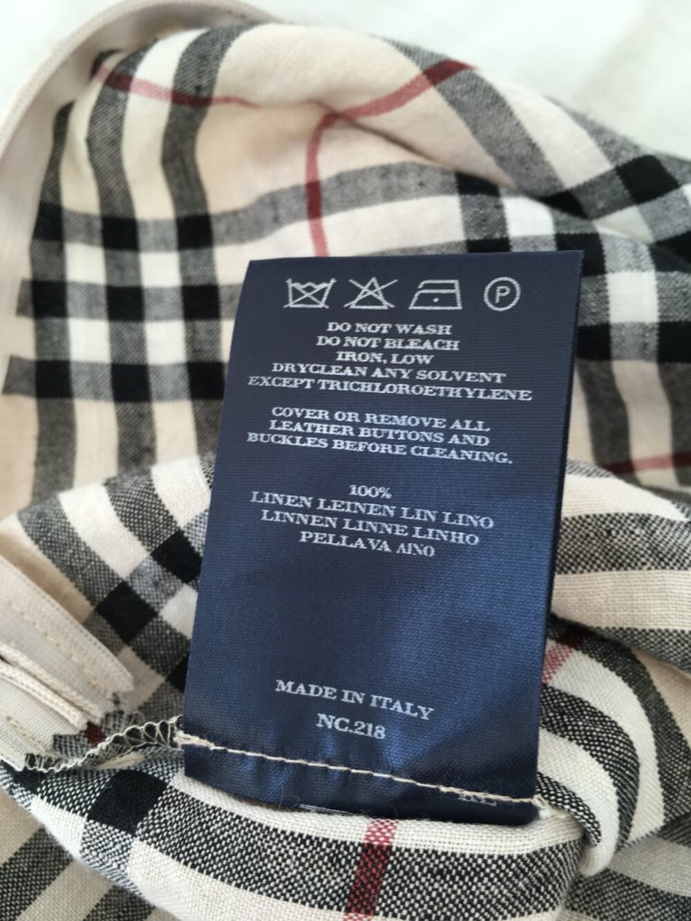 Rare Burberry linen nova check dress - Picture 5 of 6